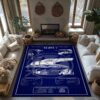 Slave 1 Blueprint Rectangle Rug