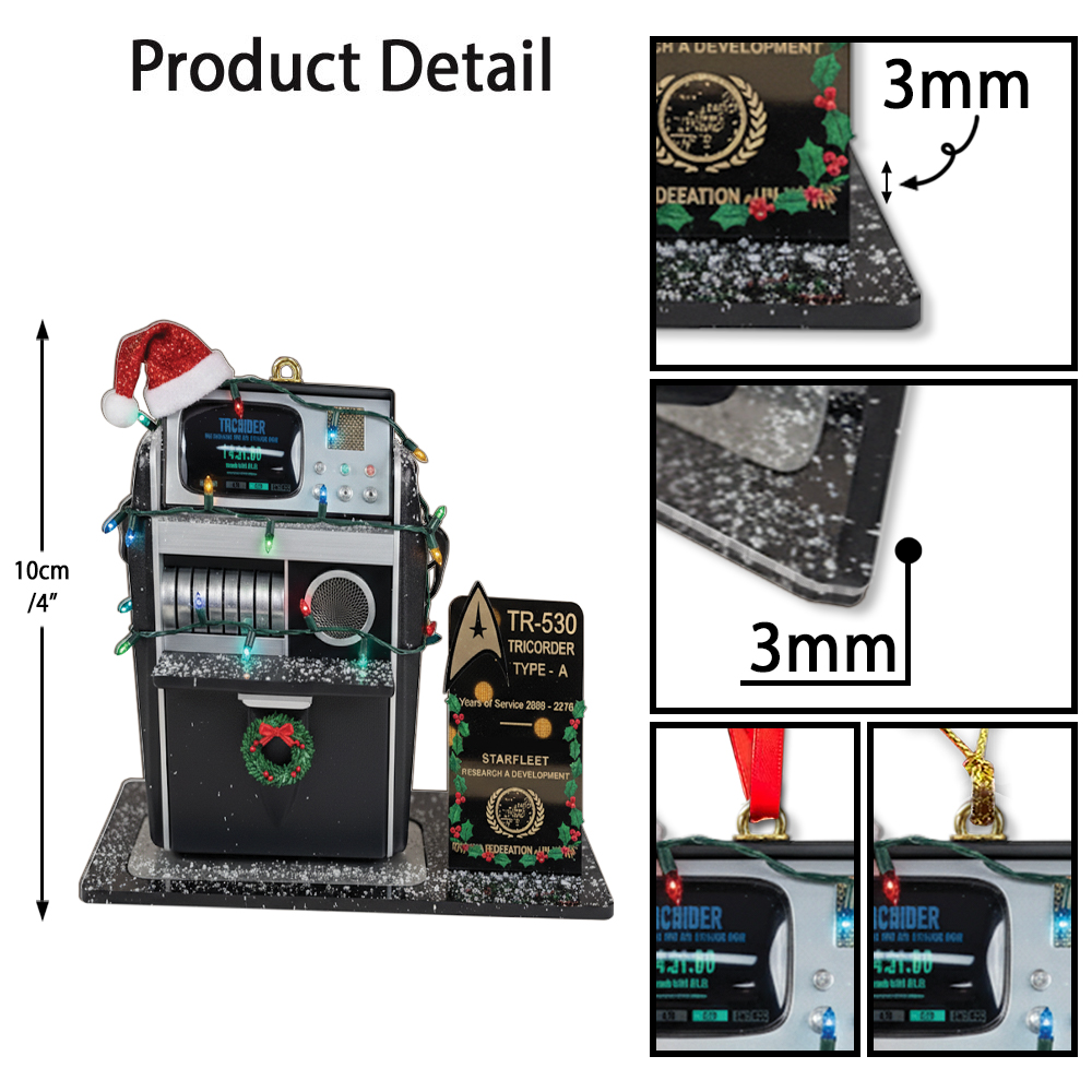 Star Trek Tricorder TR-530 Type - A Christmas Ornament - Image 6