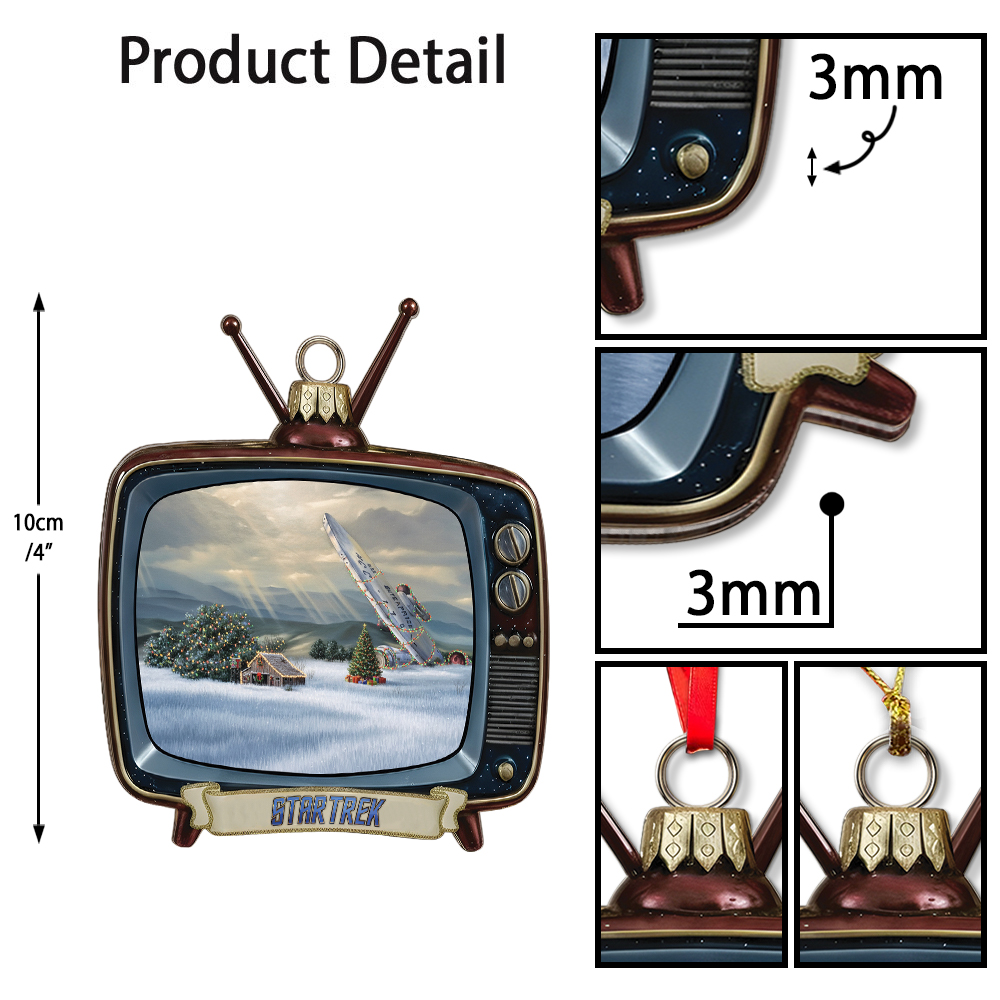 Star Trek NCC-1701 Holiday Christmas Ornament - Image 5