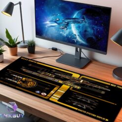 Alternative view of U.S.S. Cerritos MSD NCC 75567 LCARS LED Desk Mat