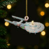 Star Trek U.S.S. Enterprise (NX-01) With Christmas Lights Christmas Ornament
