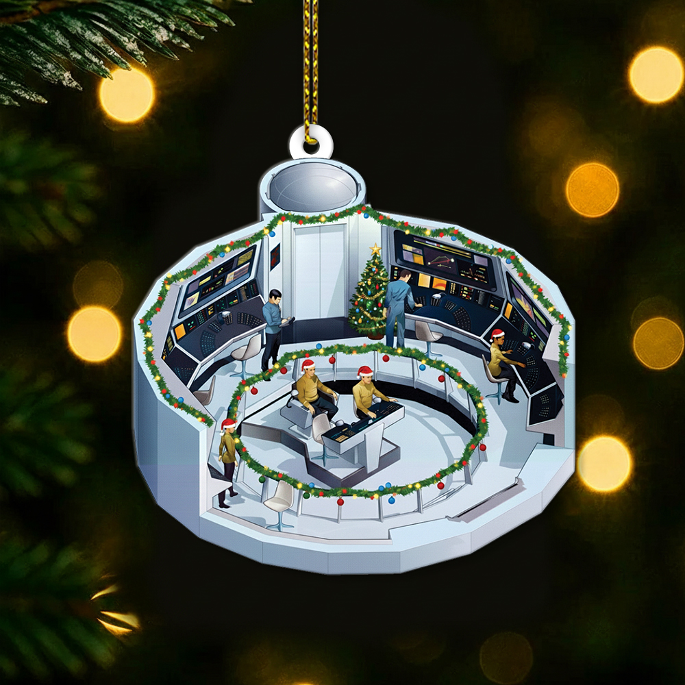 Star Trek NCC-1701 2254 Bridge Enterprise Christmas Ornament - Image 4