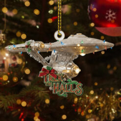 Star Trek NCC-1701 Trek The Halls Christmas Ornament Style 2
