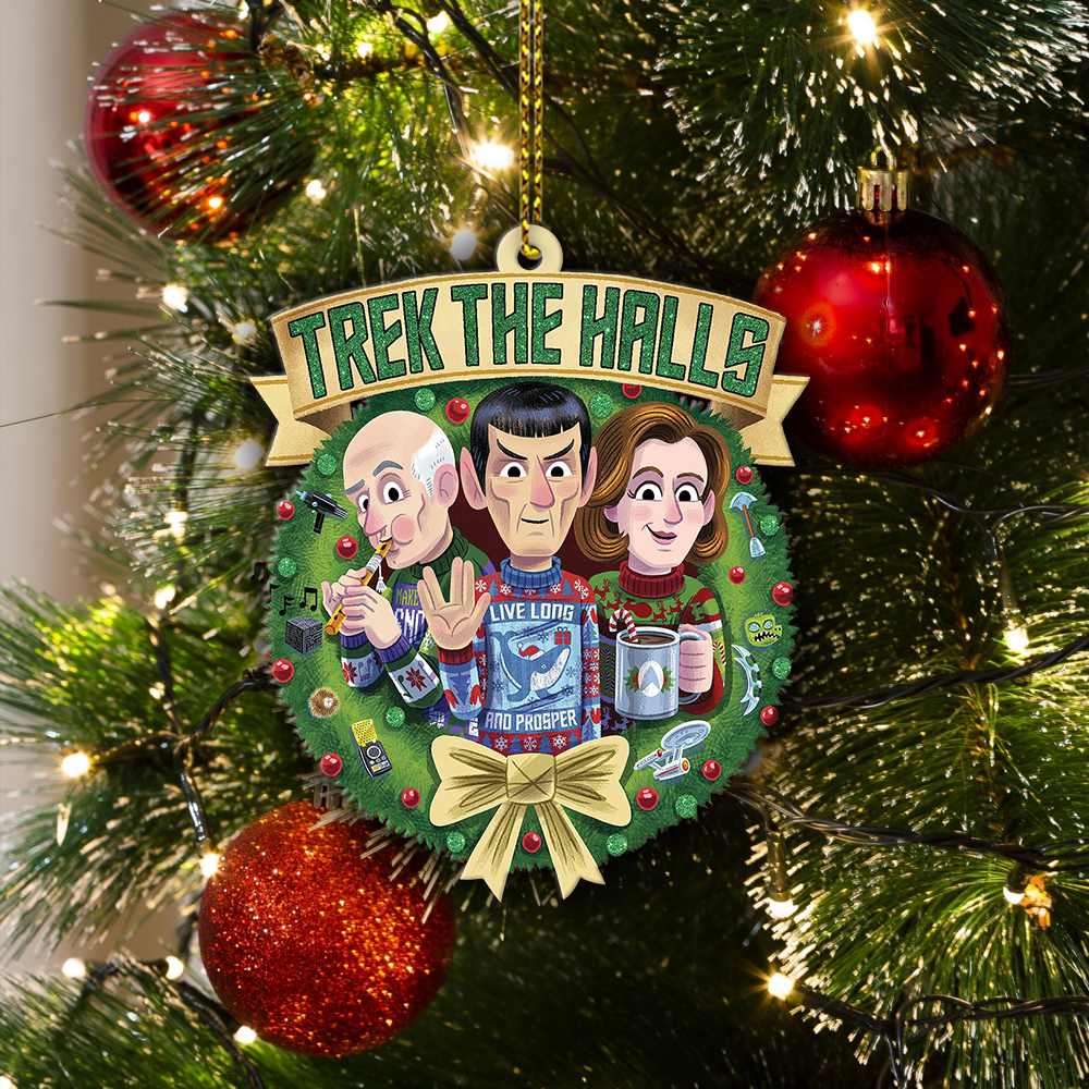Star Trek Trek The Halls Christmas Ornament - Image 4
