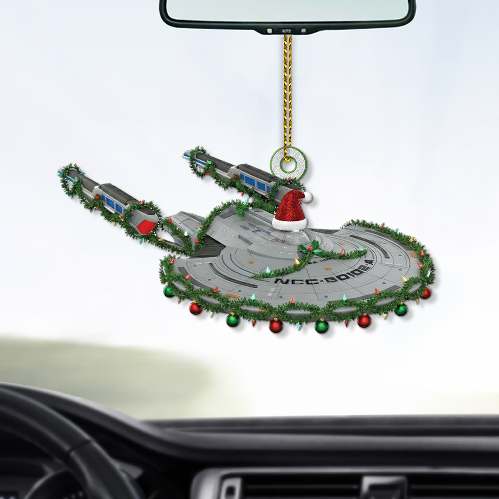 Star Trek U.S.S. Titan NCC-80102-A With Christmas Lights Christmas Ornament - Image 4