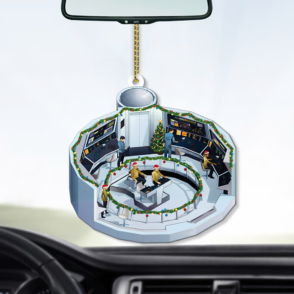 Star Trek NCC-1701 2254 Bridge Enterprise Christmas Ornament - Image 3