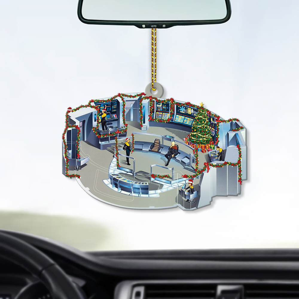 Star Trek Intrepid Class, USS Voyager NCC-74656 Bridge Enterprise Christmas Ornament - Image 3