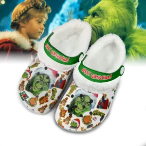 The Grinch x Christmas Fleece Crocs Crocband Clogs Shoes