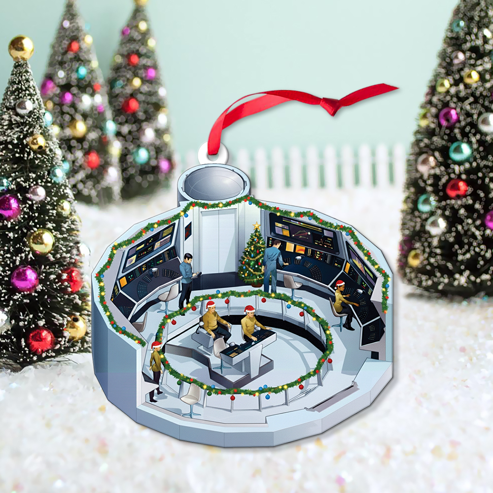 Star Trek NCC-1701 2254 Bridge Enterprise Christmas Ornament - Image 2