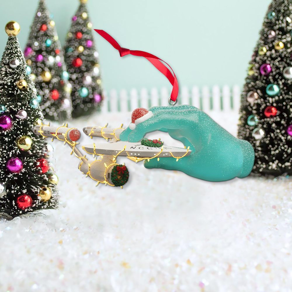 Star Trek U.S.S. Enterprise NCC-1701 The Hand of Apollo Christmas Ornament - Image 3