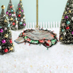 Alternative view of Star Trek U.S.S. Defiant NX-74205 Christmas Ornament