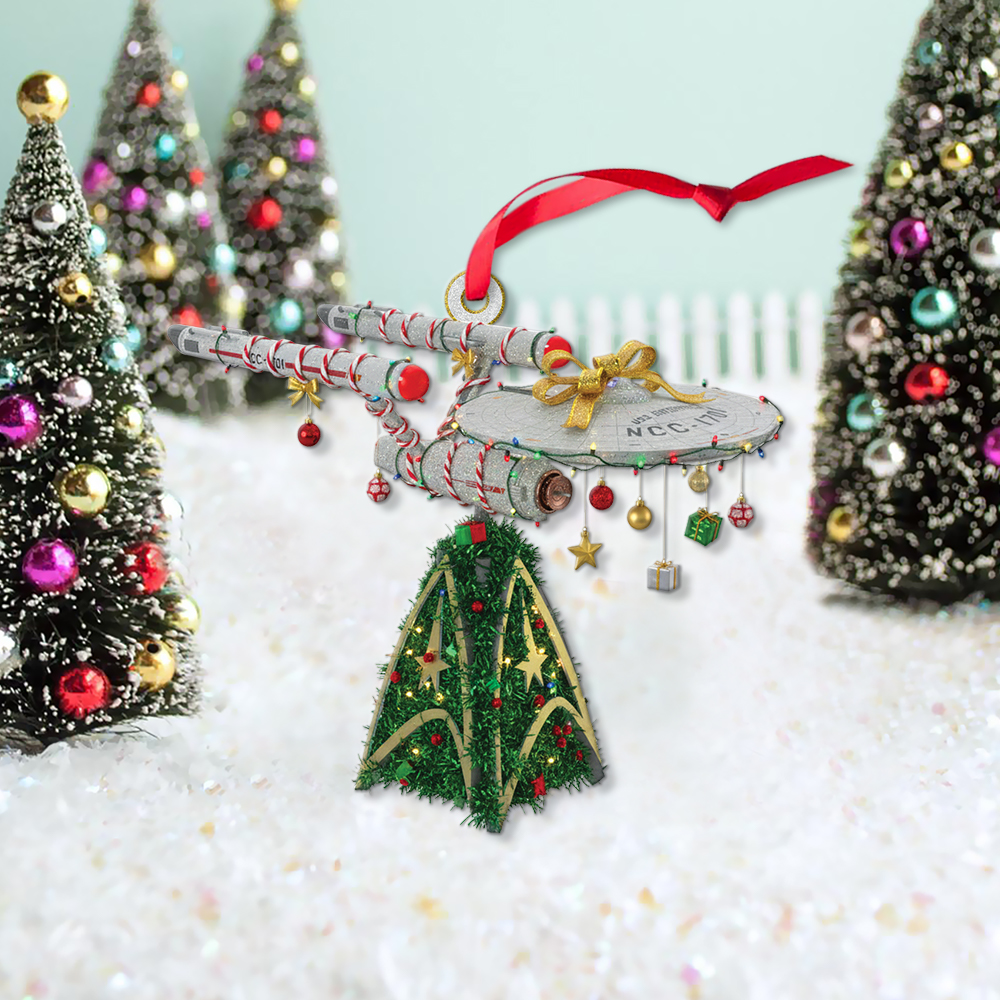 Star Trek U.S.S. Enterprise NCC-1701 Christmas Ornament Style 3 - Image 2