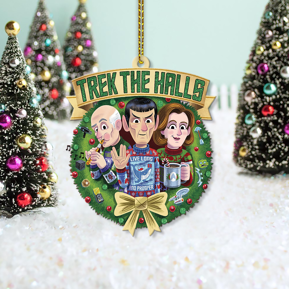 Star Trek Trek The Halls Christmas Ornament - Image 2