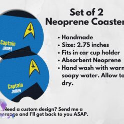 Alternative view of Star Trek Personalized Car Coaster