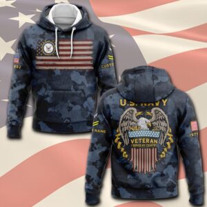 Alternative view of Veteran AOP Unisex Hoodie