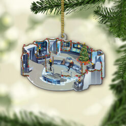 Star Trek Intrepid Class, USS Voyager NCC-74656 Bridge Enterprise Christmas Ornament