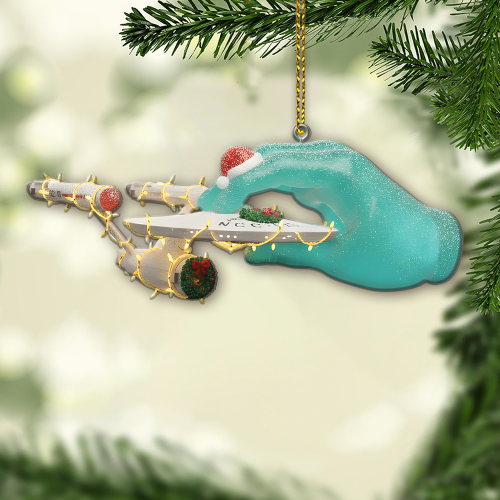 Star Trek U.S.S. Enterprise NCC-1701 The Hand of Apollo Christmas Ornament - Image 2