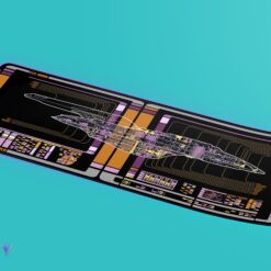 Alternative view of Equinox Class - U.S.S. Equinox NCC-72381 LCARS LED Desk Mat