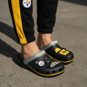 Alternative view of STEELER PREMIUM Crocs Clogs Shoes