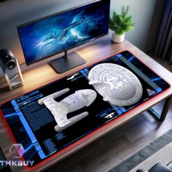 STTNG Enterprise D Ventral LCARS LED Desk Mat