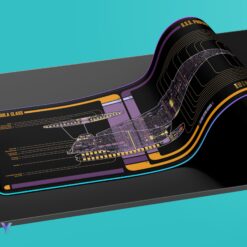 Nebula Class - U.S.S. Phoenix NCC-65420 LCARS LED Desk Mat