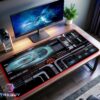 U.S.S. Titan Shield Status LCARS LED Desk Mat