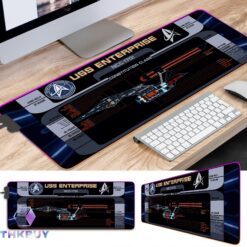 Alternative view of Constitution Class MSD U.S.S. Enterprise NCC-1710 LCARS LED Desk Mat