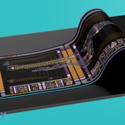 Excelsior Class - U.S.S. Lyn M. Mosher NCC-42081 LCARS LED Desk Mat