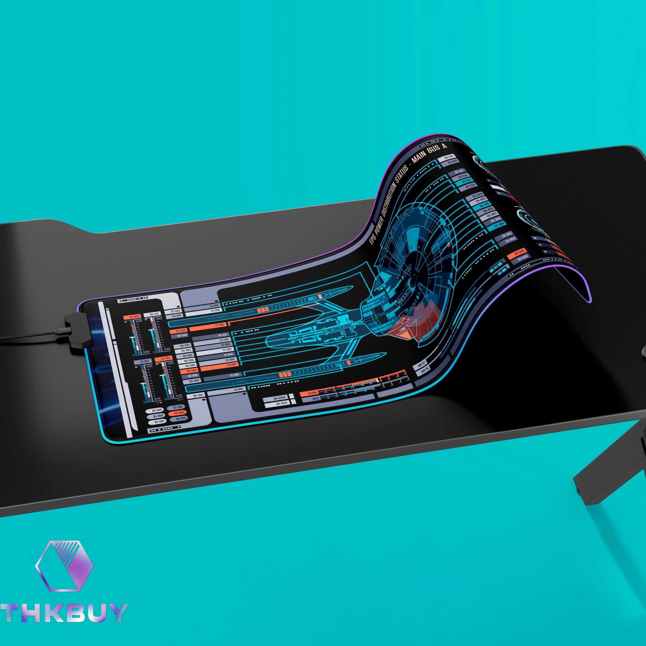 Luna Class - U.S.S. Titan NCC-80102 LED Desk Mat