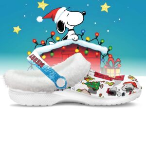 Alternative view of Snoopy x Christmas Fleece Crocs Crocband Clogs Shoes