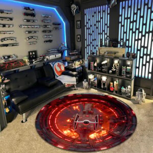 Alternative view of Mustafar Empire Base Round Rug