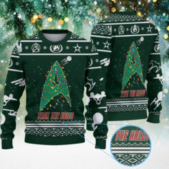 Star Trek The Halls Christmas Knitted Sweater