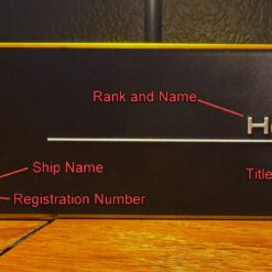 Alternative view of Star Trek Klingon Personalized Sign