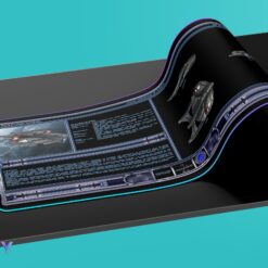 Dervish Class Fleet Escort Schematic LED Desk Mat