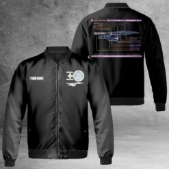 Personalized Star Trek Ambassador Class USS Enterprise NCC-1701-C Bomber Jacket