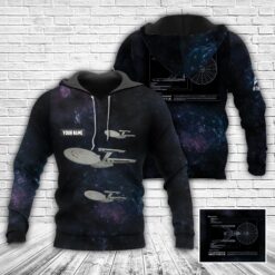 Alternative view of Personalized Star Trek Enterprise NCC-1701A 3D Apparel