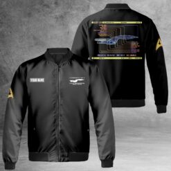 Personalized Star Trek Galaxy Class U.S.S Enterprise NCC-1701-D Bomber Jacket