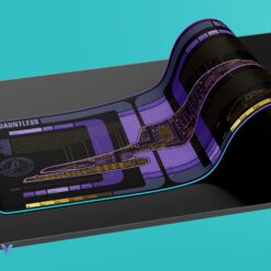 Alternative view of New Trekkies Prodigy Spaceship UI - The Dauntless LCARS LED Desk Mat