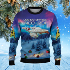 Alternative view of Star Trek NCC-1701 Christmas Knitted Sweater 115536