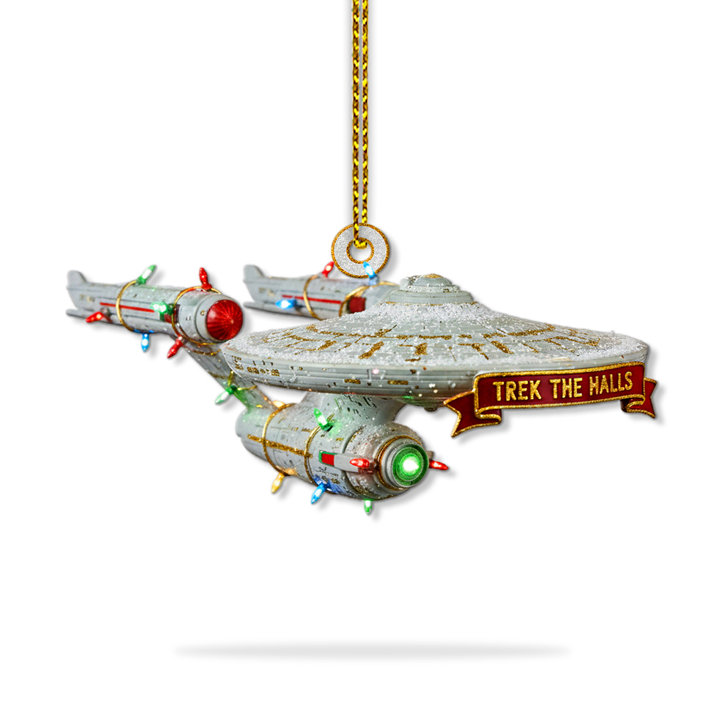 Star Trek NCC-1701 Christmas Ornament - Image 3