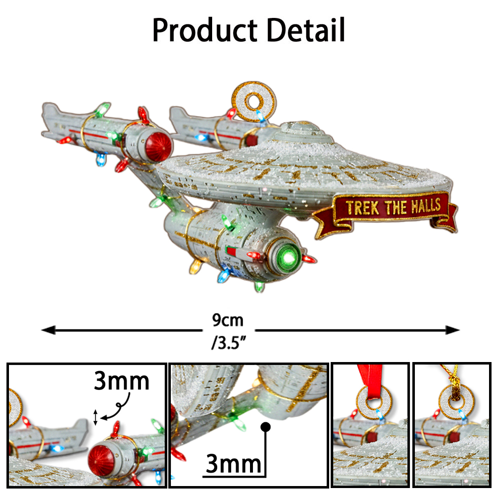Star Trek NCC-1701 Christmas Ornament - Image 4