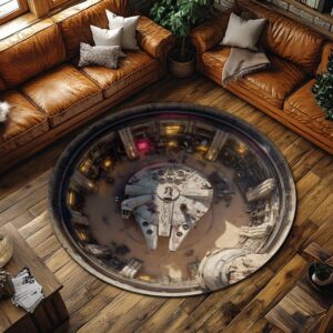 Tatooine Rebel Depot Round Rug