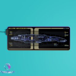 Alternative view of New Trekkies USS Defiant NX-74205 LED Desk Mat