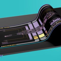 Cern Class - U.S.S. Cern NX-91006 LCARS LED Desk Mat