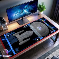 ST TNG 1701-D Deck 2 LCARS LED Desk Mat