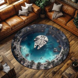 Scarif Depot Round Rug