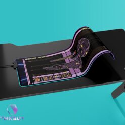 Olympic Class - USS Fleming LCARS Schematic LED Desk Mat