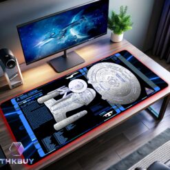 ST TNG Dorsal Elevation Enterspire D LCARS LED Desk Mat