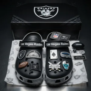 Las Vegas Raiders Premium Crocs Clogs Shoes