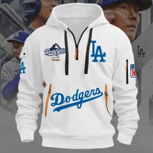 Alternative view of Los Angeles Dodgers 2D Quarter Zip Hoodie - THK117367